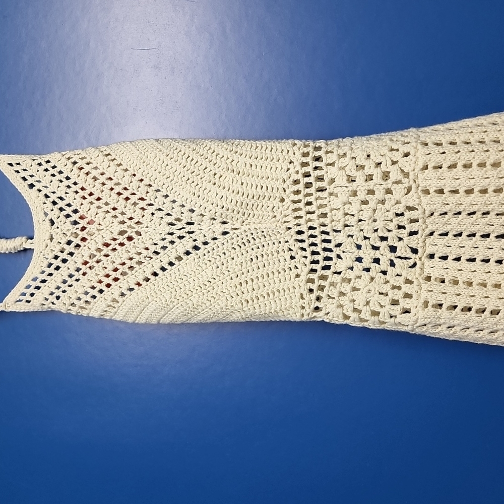 Sheer Crochet Midi Dress - Picture 9 of 10